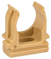 Клипса для гофры EKF-Plast Д=20 светлое дерево (уп. 10шт) картинка